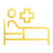Hospital Bed Icon White